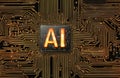 Ai images icon, artificial intelligence, 3d vector illustration, free image.